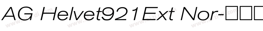AG Helvet921Ext Nor字体转换 AG Helvet921Ext Nor字体转换